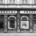 Vandalised shopfront